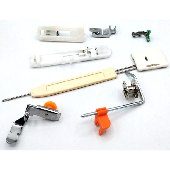 Sewing Machine Parts 9 Piece Lot Various Pieces For Repairs Brands Unknown - Picture 3 of 11